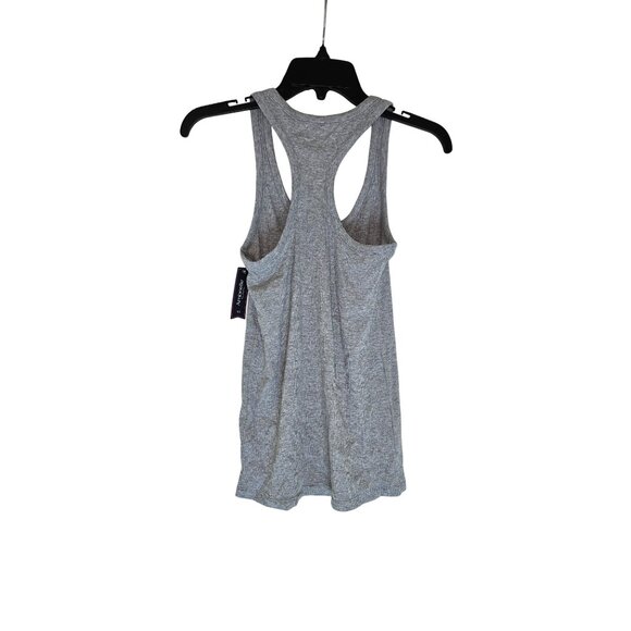 Ambrielle Gray Ribbed Racerback Tank Top XS Sleepwear - Picture 2 of 7